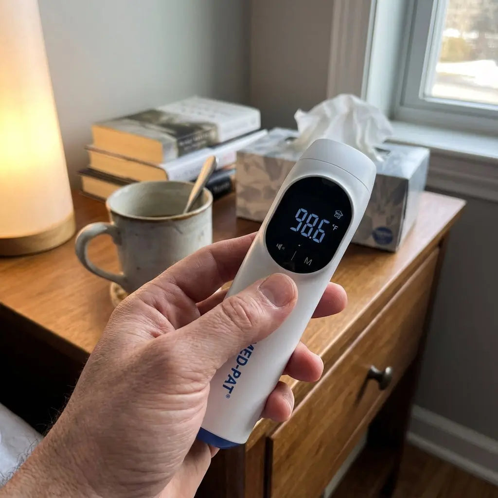 Med-Pat TH-1 Digital Infrared Thermometer – 4-in-1 Ear & Forehead | FDA Cleared