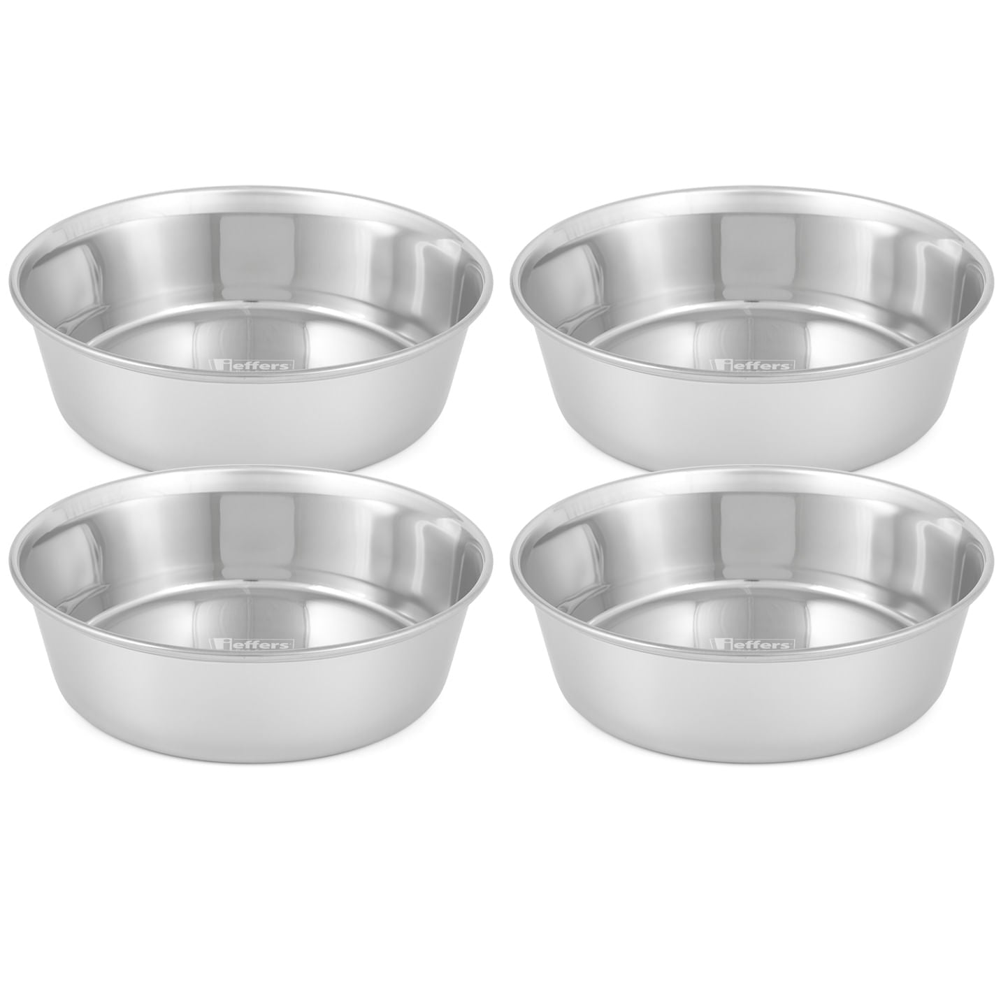 Jeffers Heavy Weight Stainless Steel Pet Bowls – Durable Pet Food & Water Dish, Chew-Resistant, Dishwasher Safe