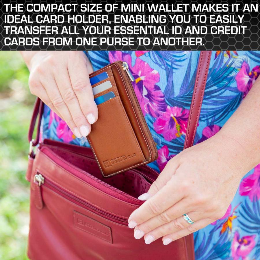 RFID Secure Ultimate Mini Wallet | Genuine Leather | Falcon Ridge