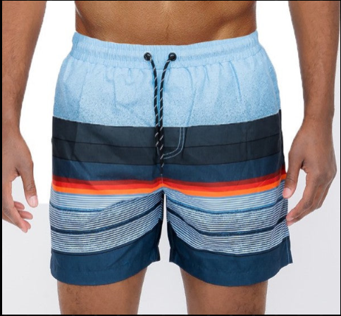 Blue stripes Swim Trunks Board Shorts