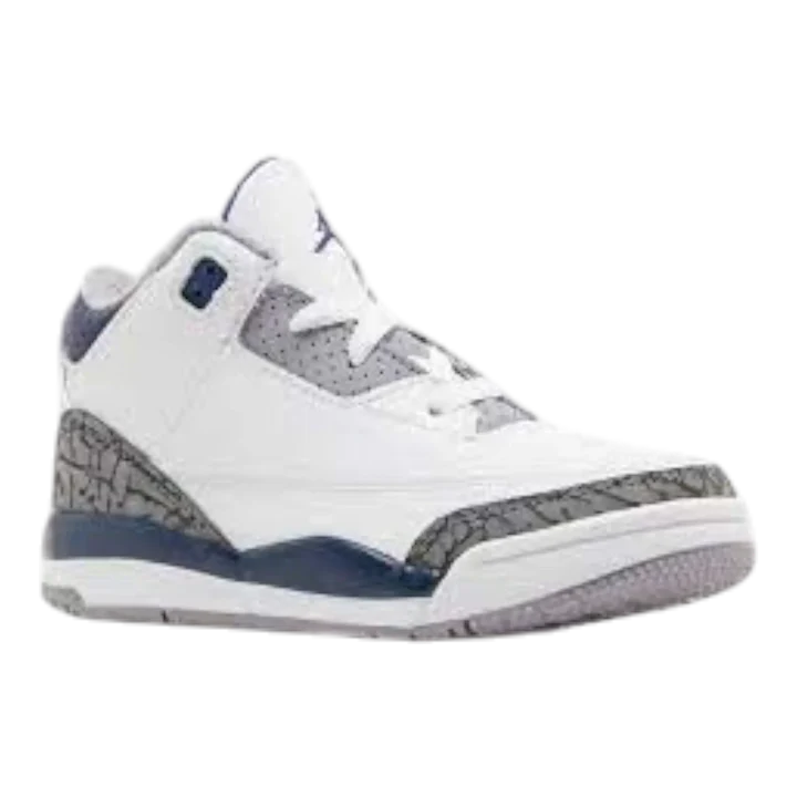 Jordan Air Jordan 3 Retro Toddler Shoes White/Midnight Navy