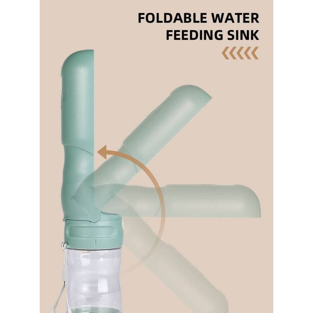 Tilley + Me Travel Dog Water Bottle with Treat Holder – Leakproof & BPA-Free 350mL