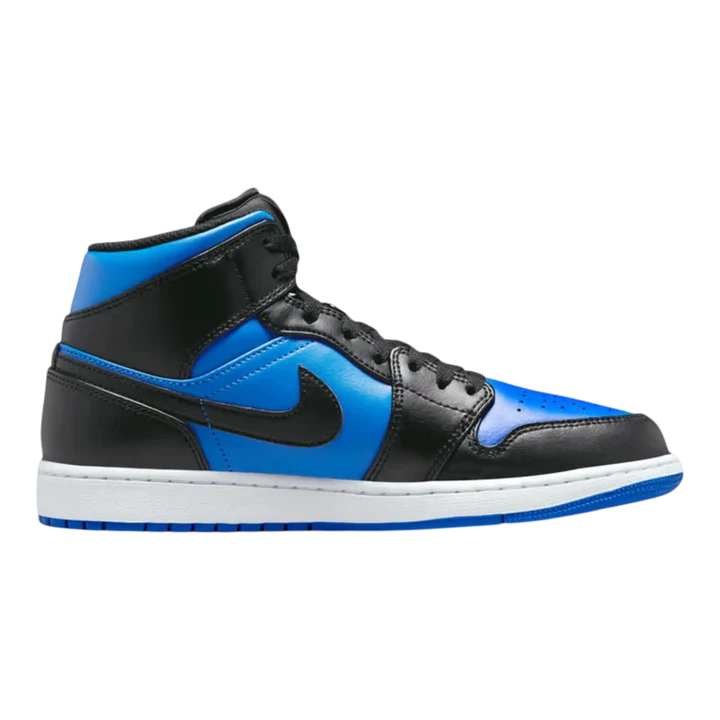 Nike Air Jordan 1 Mid Men’s Shoes – Black/Blue